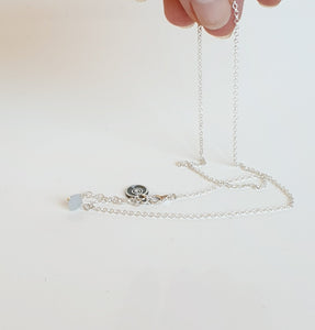 Aquamarine A+ Silver Pendant for Women "Stone of Faith"