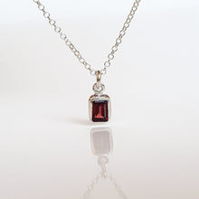 Load image into Gallery viewer, Elegant Red Garnet Silver Necklace Pendant &quot;Vitality&quot;