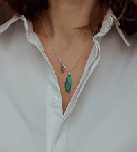 Load image into Gallery viewer, Malachite AAA+ Silver Pendant with chain &quot;Abundance&quot;