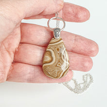 Load image into Gallery viewer, Petrified Wood AAA+ Long Necklace &quot;Balance&quot;