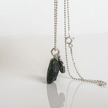 Load image into Gallery viewer, Legendary Moldavite Silver Pendant from Czech republic &quot;Stone Of Greatness&quot;