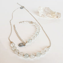 Load image into Gallery viewer, Set of Topaz Necklace and Bracelet for Women &quot;Wind of Change&quot;