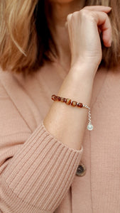 Amber Silver Bracelet for Women "Sun Stories"