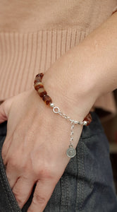 Amber Silver Bracelet for Women "Sun Stories"