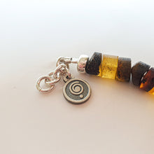 Load image into Gallery viewer, Amber Silver Bracelet for Men &quot;Sun Stories&quot;
