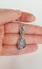 Load image into Gallery viewer, Aquamarine raw AAA+ Silver Pendant with chain for Women &quot;Stone of Faith&quot;