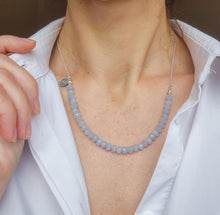 Load image into Gallery viewer, Aquamarine A+ Silver Necklace for Women &quot;Stone of Faith&quot;