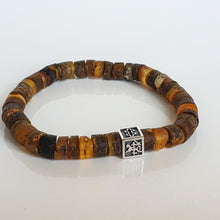 Load image into Gallery viewer, Amber Silver Bracelet - Vytis - &quot;Sun Stories&quot;