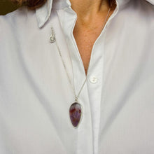 Load image into Gallery viewer, Super 7 Solid Silver Necklace &quot;Melody Stone&quot;