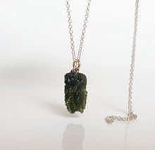 Load image into Gallery viewer, Legendary Moldavite from Czech Silver Pendant &quot;Stone of greatness&quot;