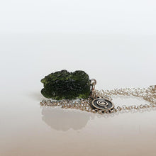 Load image into Gallery viewer, Legendary Moldavite from Czech Silver Pendant &quot;Stone of greatness&quot;