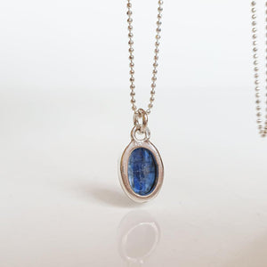 Kyanite AAAA+ from Brasil Silver Pendant with Chain "Elevation"