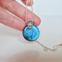 Load image into Gallery viewer, Labradorite AAA+ Grade Silver Pendant &quot;The Guardian&quot;