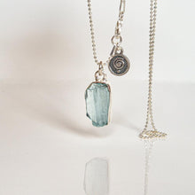 Load image into Gallery viewer, Aquamarine AAA+ Silver Pendant with chain for Women &quot;Stone of Faith&quot;