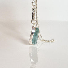 Load image into Gallery viewer, Aquamarine AAA+ Silver Pendant with chain for Women &quot;Stone of Faith&quot;