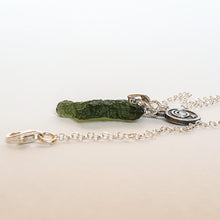 Load image into Gallery viewer, Legendary Moldavite Silver Pendant from Czech republic &quot;Stone Of Greatness&quot;