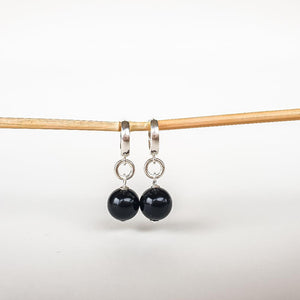 Silver Earrings with Golden Obsidian for Women "Inner Strength"