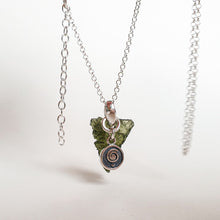 Load image into Gallery viewer, Legendary 15 mln years Moldavite Silver 925 Pendant with chain &quot;Stone of greatness&quot;