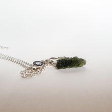 Load image into Gallery viewer, Legendary 15 mln years Moldavite Silver 925 Pendant with chain &quot;Stone of greatness&quot;