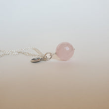 Load image into Gallery viewer, Pink Quartz from Madagascar Silver Pendant &quot;Tenderness&quot;