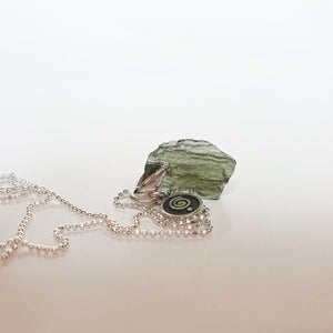 Moldavite Pendant for Women Lina Snara