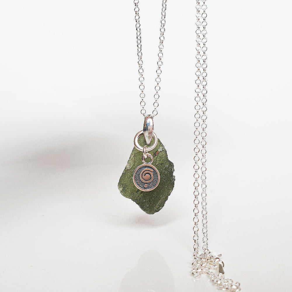 Moldavite Pendant for Women Lina Snara - Main Image