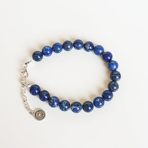 Lazurite Silver 925 Bracelet for Women "Wisdom"