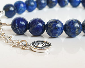 Lazurite Silver 925 Bracelet for Women "Wisdom"