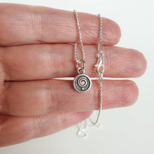Load image into Gallery viewer, Medallion with chain &quot;The Spiral Can Take You Anywhere&quot;, silver 925