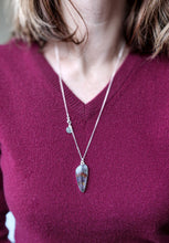 Load image into Gallery viewer, Super 7 Solid Silver 925 Necklace &quot;Melody Stone&quot;