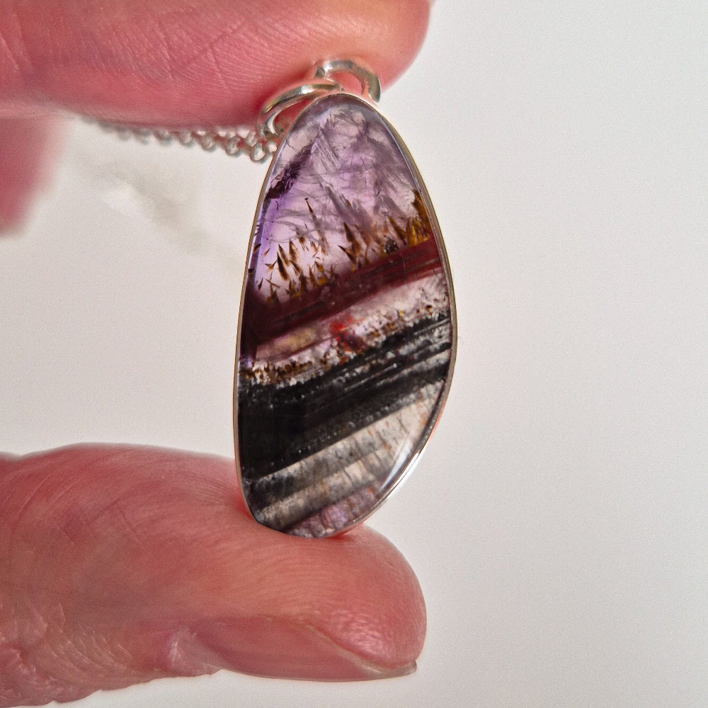 Super 7 Silver 925 Necklace for Women 