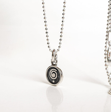 Load image into Gallery viewer, Medallion with chain &quot;The Spiral Can Take You Anywhere&quot;, silver 925