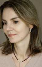 Load image into Gallery viewer, Elegant Silver Earrings with High Grade Red Garnet &quot;Vitality&quot;