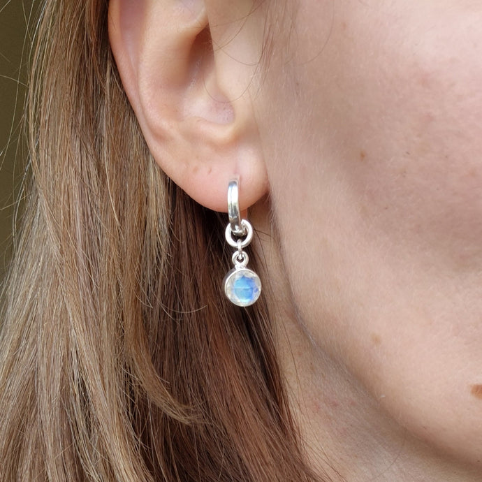 Elegant Round Silver 925 Earrings 