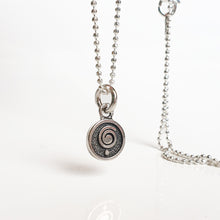 Load image into Gallery viewer, Medallion with chain &quot;The Spiral Can Take You Anywhere&quot;, silver 925