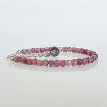 Load image into Gallery viewer, Purple Tourmaline A+ Silver Bracelet &quot;Harmony&quot; - Petit Secret