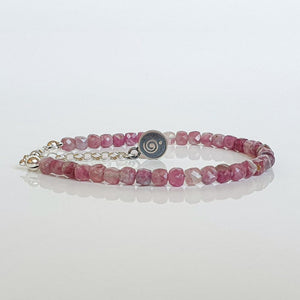 Purple Tourmaline A+ Silver Bracelet "Harmony" - Petit Secret