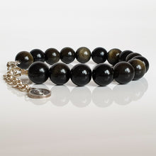 Load image into Gallery viewer, Golden Obsidian Bracelet for Women &quot;Inner Strength&quot;