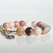 Load image into Gallery viewer, Pink Opal Silver Bracelet for Women &quot;Self Love&quot;
