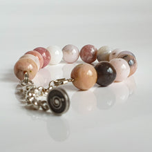 Load image into Gallery viewer, Pink Opal Silver Bracelet for Women &quot;Self Love&quot;