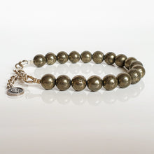 Load image into Gallery viewer, Pyrite A+ Silver Bracelet for Women &quot;Positive&quot;