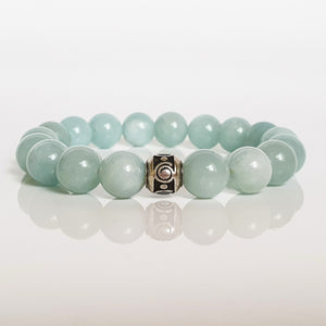 Aquamarine Silver Bracelet for Women "Stone of Faith"