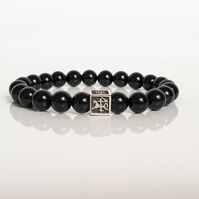 Black Tourmaline Bracelet for Men's - Beads Jewelry Fashion 2023