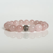Load image into Gallery viewer, Madagascar Pink Quartz Silver Bracelet for Women &quot;Tenderness&quot;