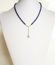 Load image into Gallery viewer, Lazurite Silver Necklace &quot;Wisdom&quot; - Petit Secret
