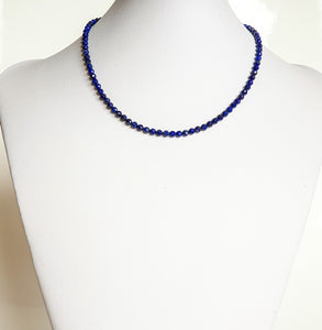 Lazurite Silver Necklace "Wisdom" - Petit Secret