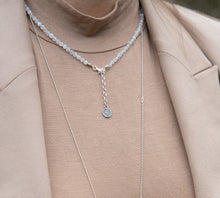 Load image into Gallery viewer, Set of Moonstone Silver Necklace and Bracelet &quot;Intuition&quot; - Petit Secret