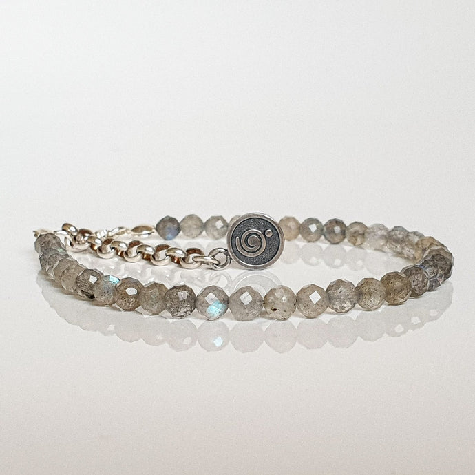 Labradorite Silver Bracelet for Women 