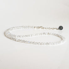 Load image into Gallery viewer, Set of Moonstone Silver Necklace and Bracelet &quot;Intuition&quot; - Petit Secret