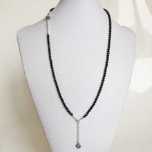 Load image into Gallery viewer, Set of Spinel Silver Necklace and Bracelet &quot;Evolution&quot; - Petit Secret